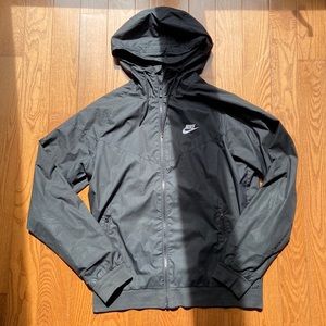 Black Nike windbreaker. Size small.